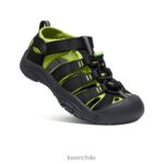 calzado KEEN newport h2 negro/verde lima niños grandes J4XN6764 - Image 3