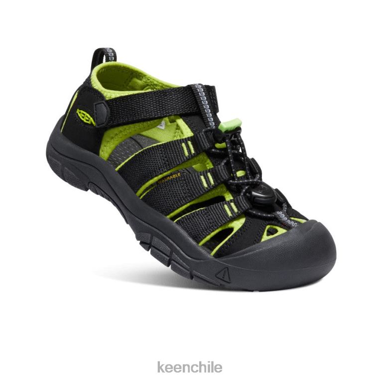 calzado KEEN newport h2 negro/verde lima niños grandes J4XN6764 - Image 3