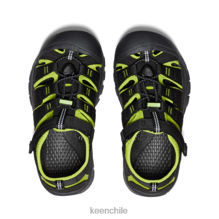 calzado KEEN newport h2 negro/verde lima niños grandes J4XN6764 - Image 4