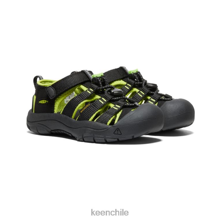 calzado KEEN newport h2 negro/verde lima pequeños niños J4XN6745 - Image 2