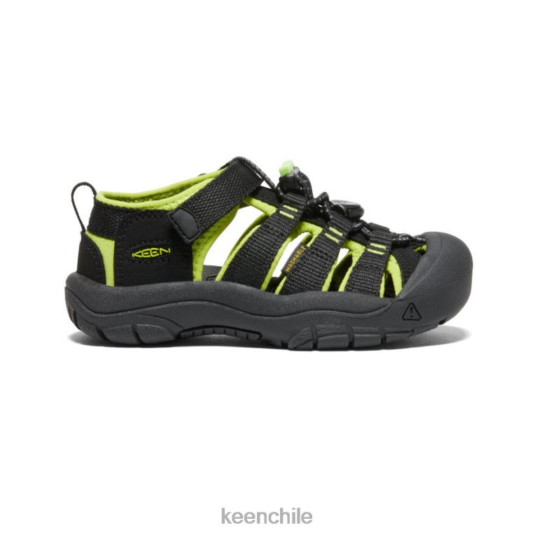 calzado KEEN newport h2 negro/verde lima pequeños niños J4XN6745 - Image 1