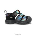 calzado KEEN newport h2 raya negra niños pequeños J4XN6836