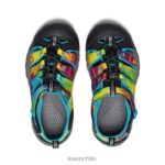 calzado KEEN newport h2 teñido anudado del arco iris niños grandes J4XN6749 - Image 4