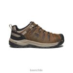 calzado KEEN pedernal ii impermeable (puntera de acero) marrón cascada/azul orión hombres J4XN6280