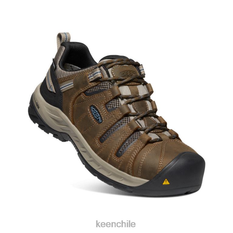 calzado KEEN pedernal ii impermeable (puntera de acero) marrón cascada/azul orión hombres J4XN6280 - Image 3