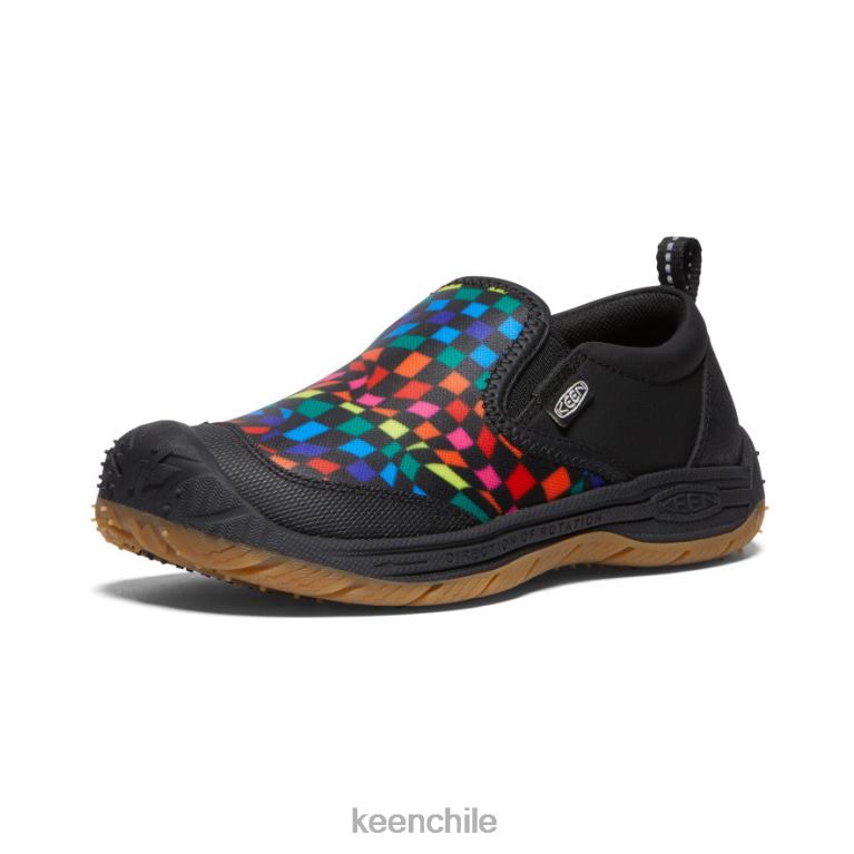 calzado KEEN perro de velocidad sin cordones negro/multicolor niños grandes J4XN6718 - Image 3