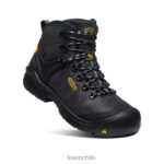 calzado KEEN querido nacido 6" negro/gris acero hombres J4XN6365 - Image 3