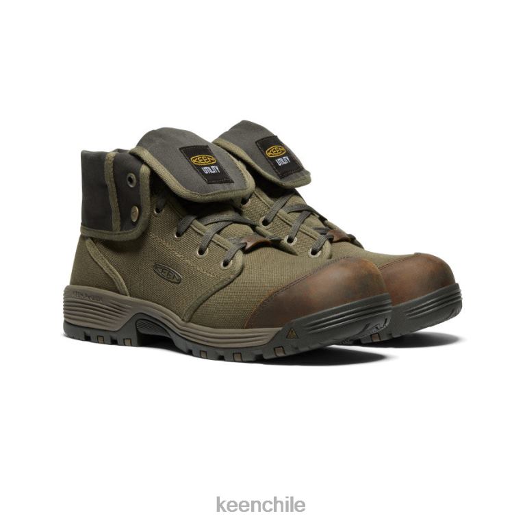 calzado KEEN roswell mid (puntera de fibra de carbono) oliva militar/oliva negro hombres J4XN6282 - Image 2