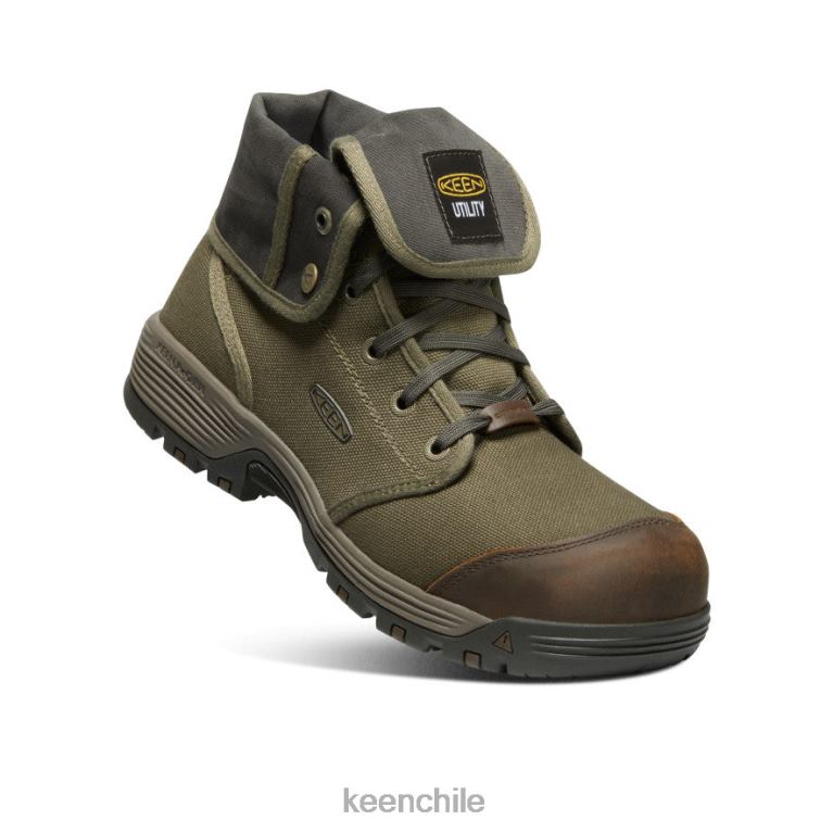 calzado KEEN roswell mid (puntera de fibra de carbono) oliva militar/oliva negro hombres J4XN6282 - Image 3