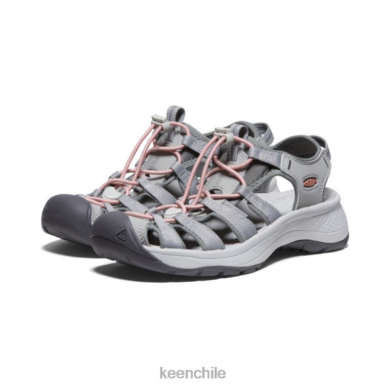 calzado KEEN sandalia astoria oeste gris/coral mujer J4XN6549 - Image 2