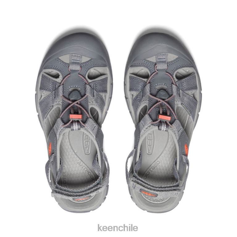 calzado KEEN sandalia barranco h2 gris acero/coral mujer J4XN6651 - Image 4