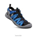calzado KEEN sandalia drift creek h2 gris acero/azul brillante hombres J4XN6112 - Image 3