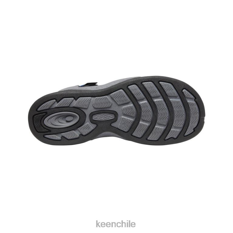 calzado KEEN sandalia drift creek h2 gris acero/azul brillante hombres J4XN6112 - Image 4