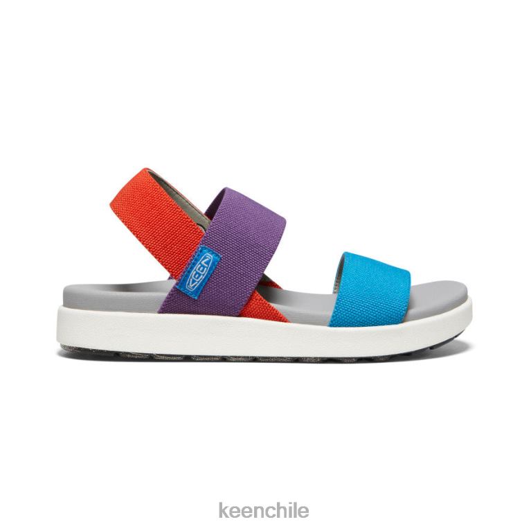 calzado KEEN sandalia elle con tira trasera carisma/arcilla roja/tritono azul fiordo mujer J4XN6419 - Image 1