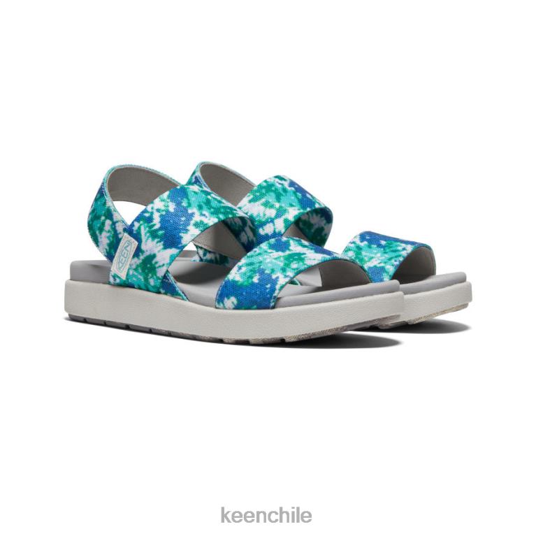 calzado KEEN sandalia elle con tira trasera porcelana/teñido anudado mujer J4XN6422 - Image 2