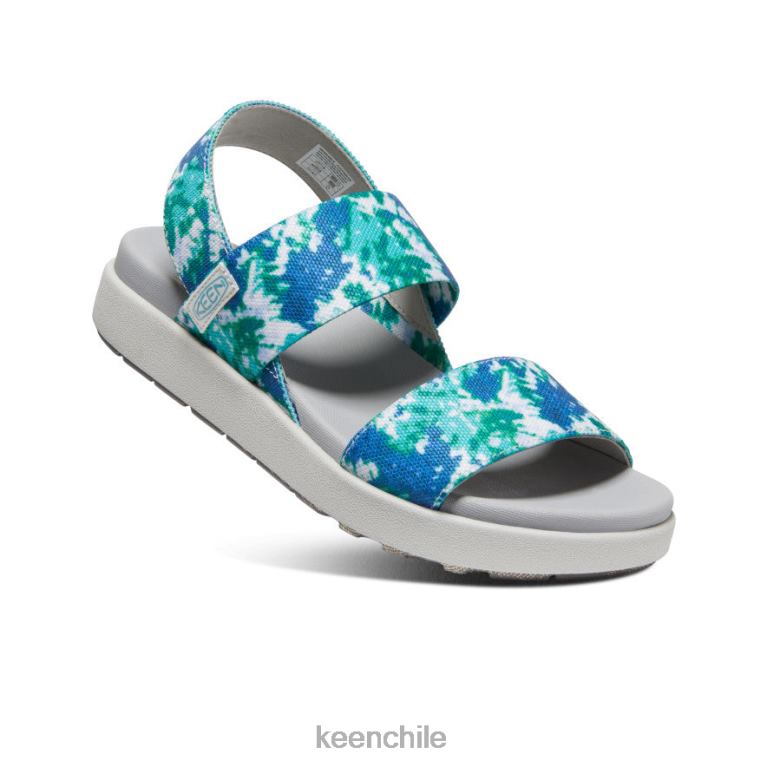 calzado KEEN sandalia elle con tira trasera porcelana/teñido anudado mujer J4XN6422 - Image 3