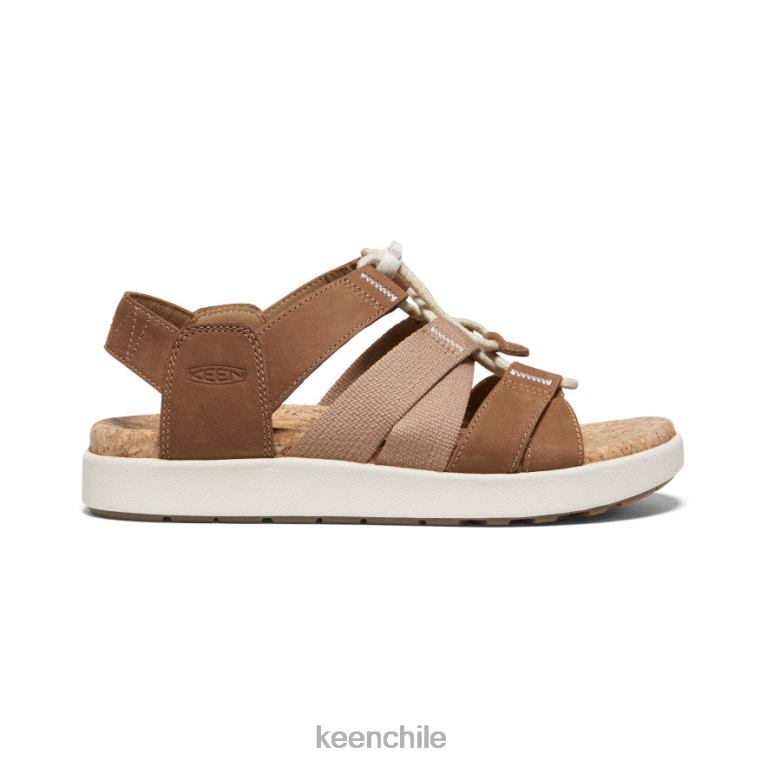 calzado KEEN sandalia elle con tiras mixtas coco tostado/abedul mujer J4XN6427 - Image 1