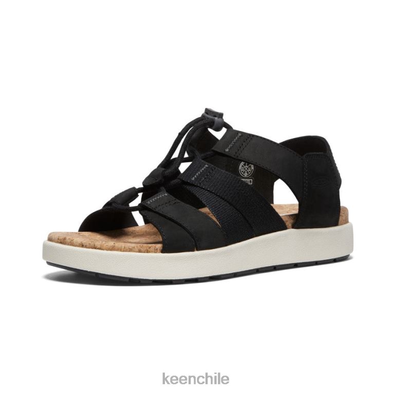 calzado KEEN sandalia elle con tiras mixtas negro/abedul mujer J4XN6426 - Image 3