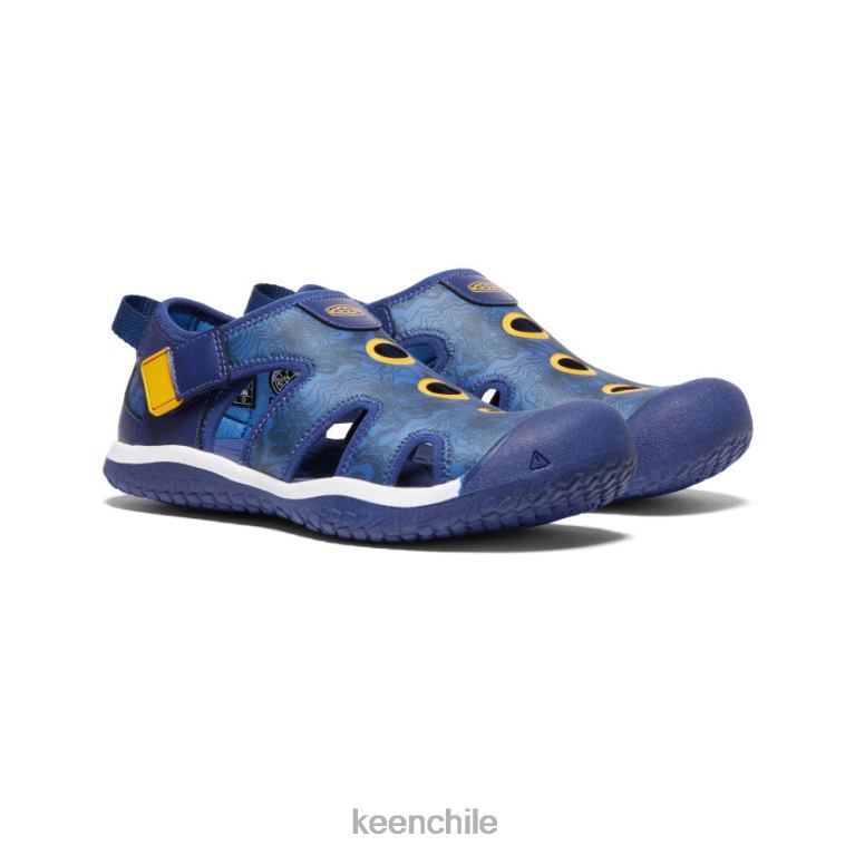 calzado KEEN sandalia raya profundidades brillantes de cobalto/azul niños grandes J4XN6916 - Image 2