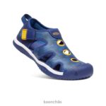 calzado KEEN sandalia raya profundidades brillantes de cobalto/azul niños grandes J4XN6916 - Image 3