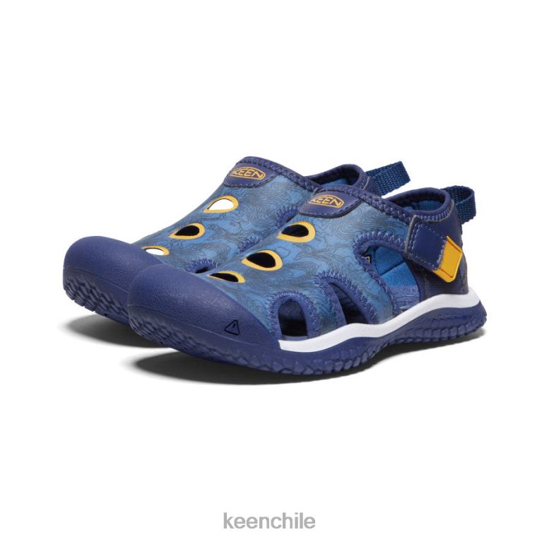 calzado KEEN sandalia raya profundidades brillantes de cobalto/azul pequeños niños J4XN6865 - Image 2