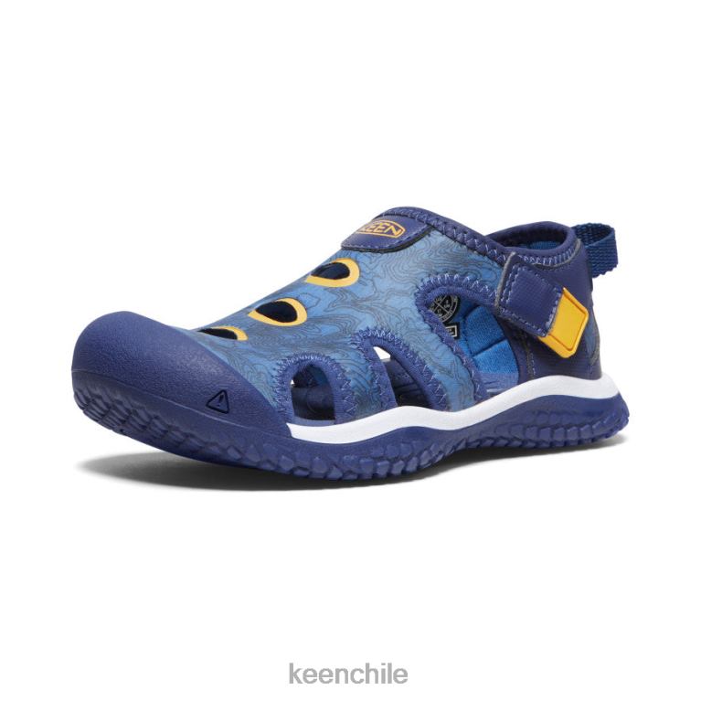 calzado KEEN sandalia raya profundidades brillantes de cobalto/azul pequeños niños J4XN6865 - Image 3