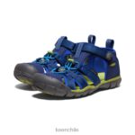 calzado KEEN seacamp ii cnx profundidades azules/chartreuse niños grandes J4XN6786 - Image 2