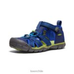 calzado KEEN seacamp ii cnx profundidades azules/chartreuse niños grandes J4XN6786 - Image 3