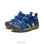 calzado KEEN seacamp ii cnx profundidades azules/chartreuse pequeños niños J4XN6846 - Image 2