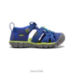 calzado KEEN seacamp ii cnx profundidades azules/chartreuse pequeños niños J4XN6846