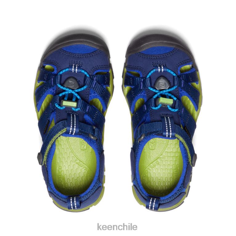 calzado KEEN seacamp ii cnx profundidades azules/chartreuse pequeños niños J4XN6846 - Image 4