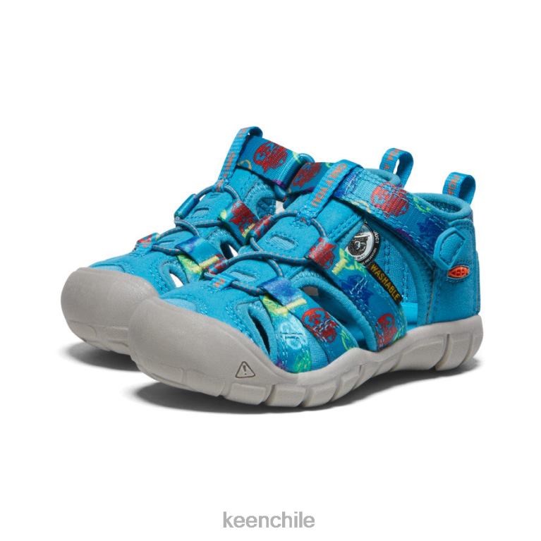 calzado KEEN seacamp ii cnx x oso ahumado oso ahumado/azul fiordo niños pequeños J4XN6821 - Image 2