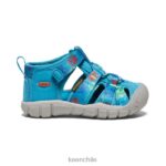 calzado KEEN seacamp ii cnx x oso ahumado oso ahumado/azul fiordo niños pequeños J4XN6821