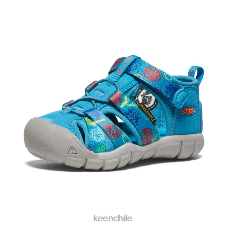 calzado KEEN seacamp ii cnx x oso ahumado oso ahumado/azul fiordo niños pequeños J4XN6821 - Image 3
