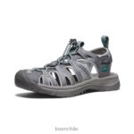 calzado KEEN susurro gris medio/verde pavo real mujer J4XN6521 - Image 3