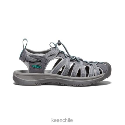 calzado KEEN susurro gris medio/verde pavo real mujer J4XN6521