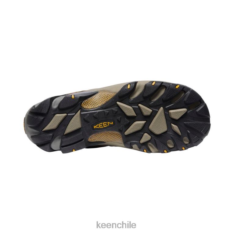 calzado KEEN targhee ii impermeable ancho marrón cascada/amarillo dorado hombres J4XN6294 - Image 4