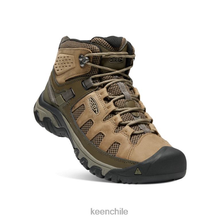 calzado KEEN Targhee ventilación media olivia/cordón elástico hombres J4XN6310 - Image 3