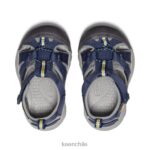 calzado KEEN venecia h2 azul marino/gris niños pequeños J4XN6973 - Image 4