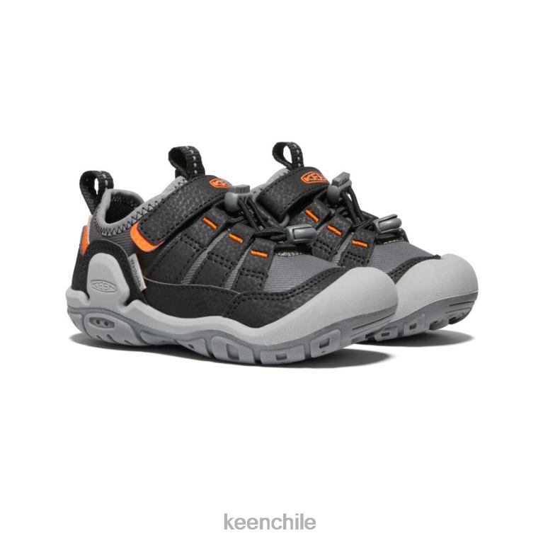 calzado KEEN zapatillas con nudo hueco gris acero/naranja seguridad pequeños niños J4XN6890 - Image 2