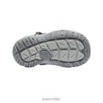calzado KEEN zapatillas con nudo hueco gris acero/naranja seguridad pequeños niños J4XN6890 - Image 4