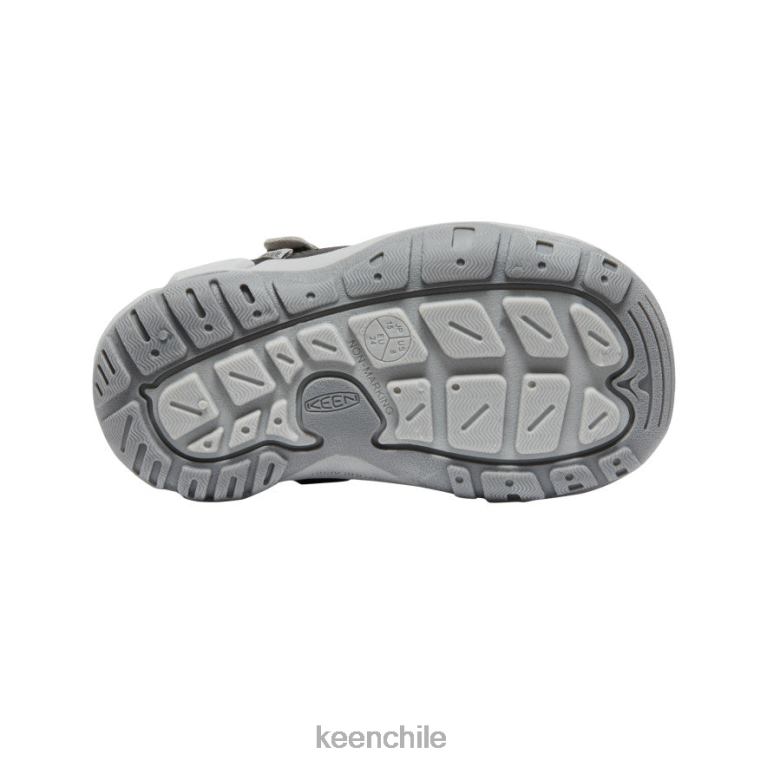 calzado KEEN zapatillas con nudo hueco gris acero/naranja seguridad pequeños niños J4XN6890 - Image 4