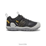 calzado KEEN zapatillas con pico y nudo amarillo negro pequeños niños J4XN6971