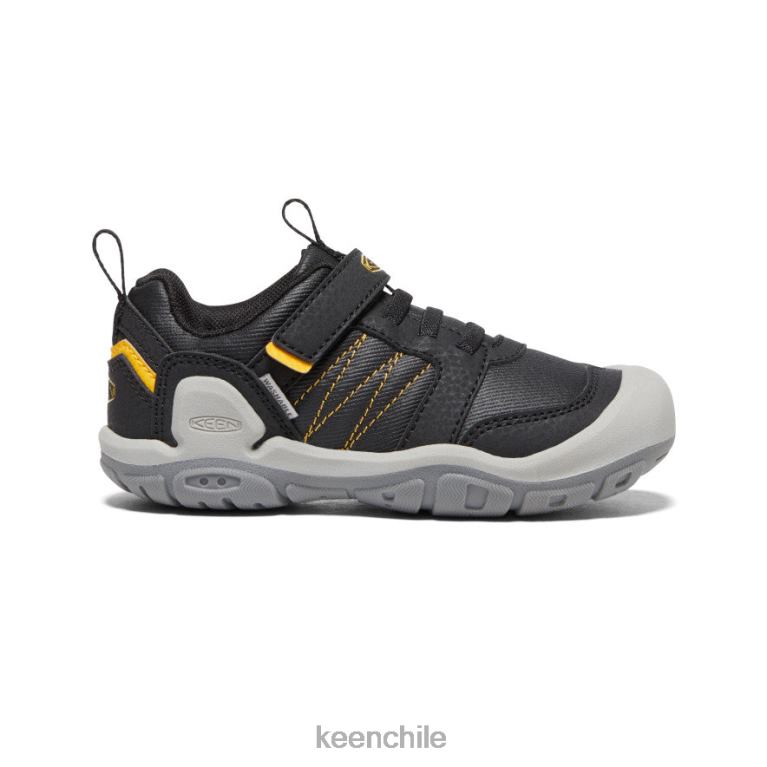 calzado KEEN zapatillas con pico y nudo amarillo negro pequeños niños J4XN6971 - Image 1
