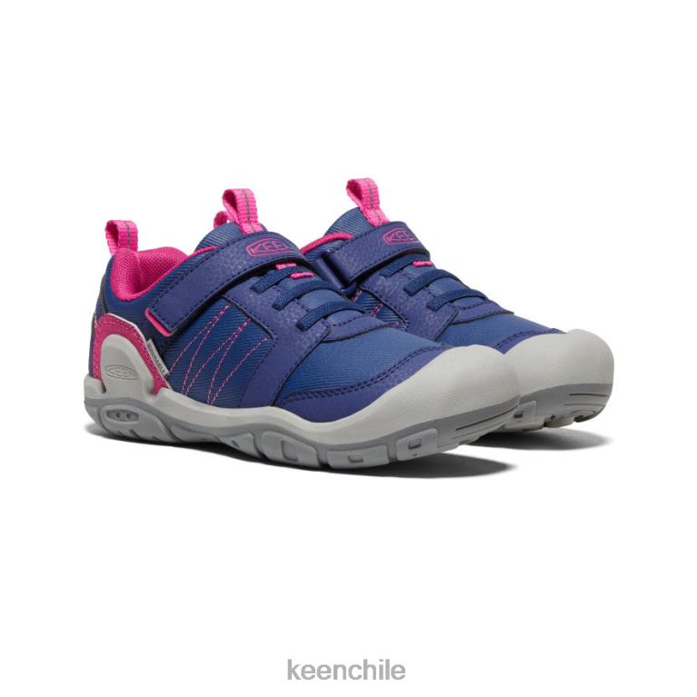 calzado KEEN zapatillas con pico y nudo profundidades azules/pavo real rosa niños grandes J4XN6975 - Image 2