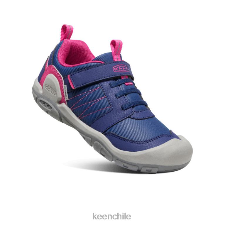 calzado KEEN zapatillas con pico y nudo profundidades azules/pavo real rosa niños grandes J4XN6975 - Image 3
