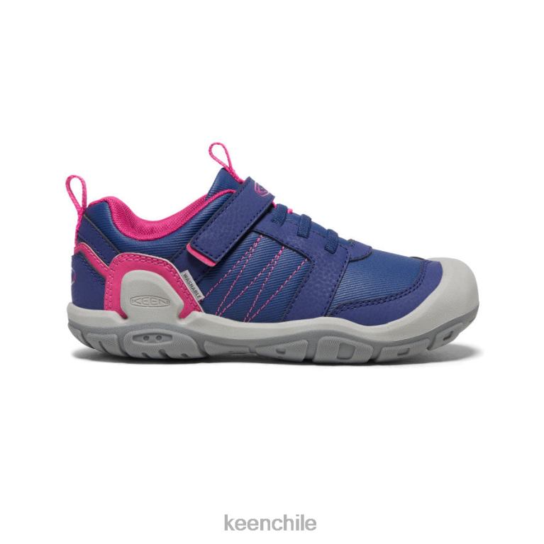 calzado KEEN zapatillas con pico y nudo profundidades azules/pavo real rosa niños grandes J4XN6975 - Image 1