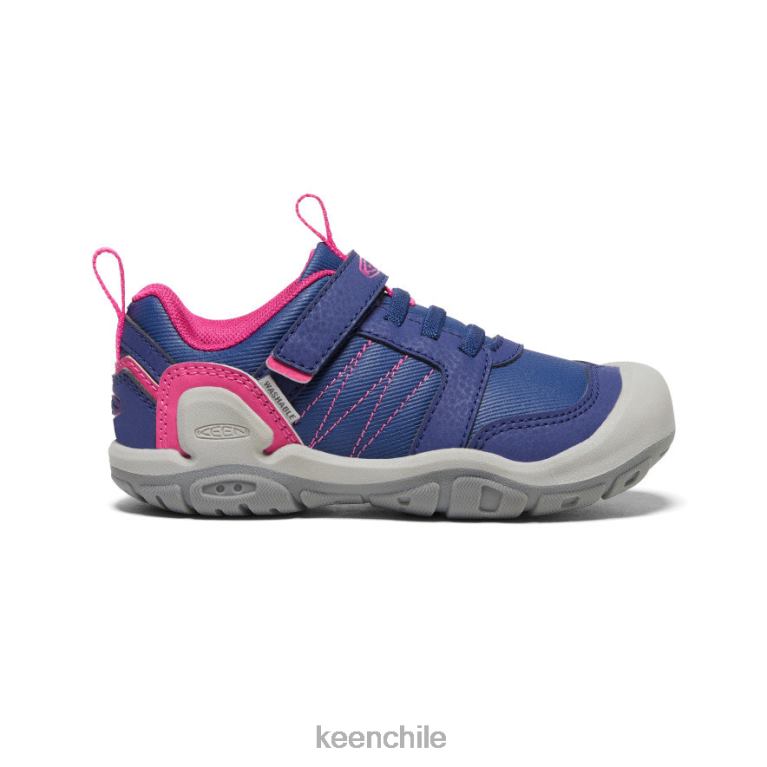 calzado KEEN zapatillas con pico y nudo profundidades azules/pavo real rosa pequeños niños J4XN6970 - Image 1