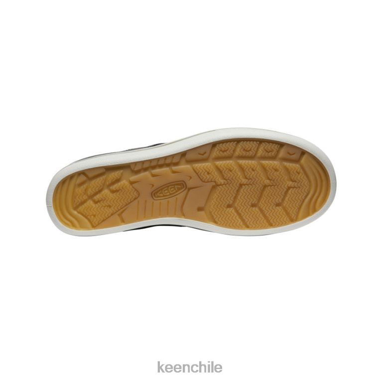 calzado KEEN zapatillas eldon de cuero cosecha abedul negro/plateado hombres J4XN6286 - Image 4