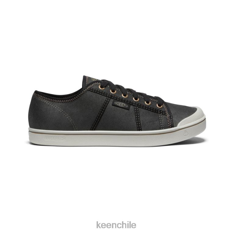 calzado KEEN zapatillas eldon de cuero cosecha abedul negro/plateado hombres J4XN6286 - Image 1